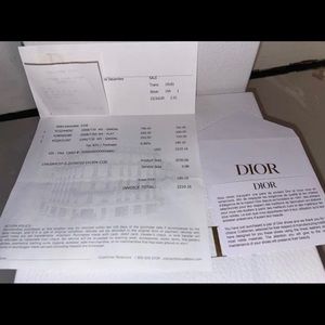 Authentic Dior Bag With Tags , Dust Bag And Box